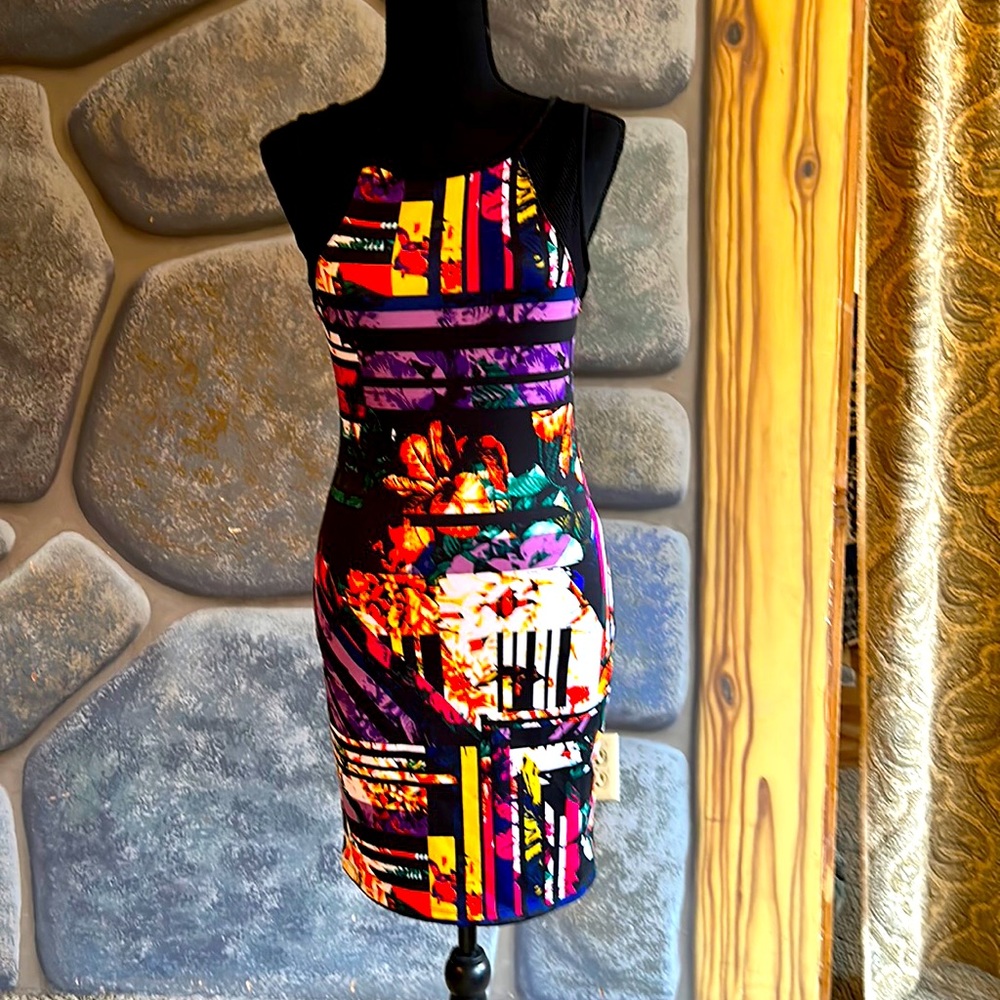 Wry cute pattern dress made by glam doll